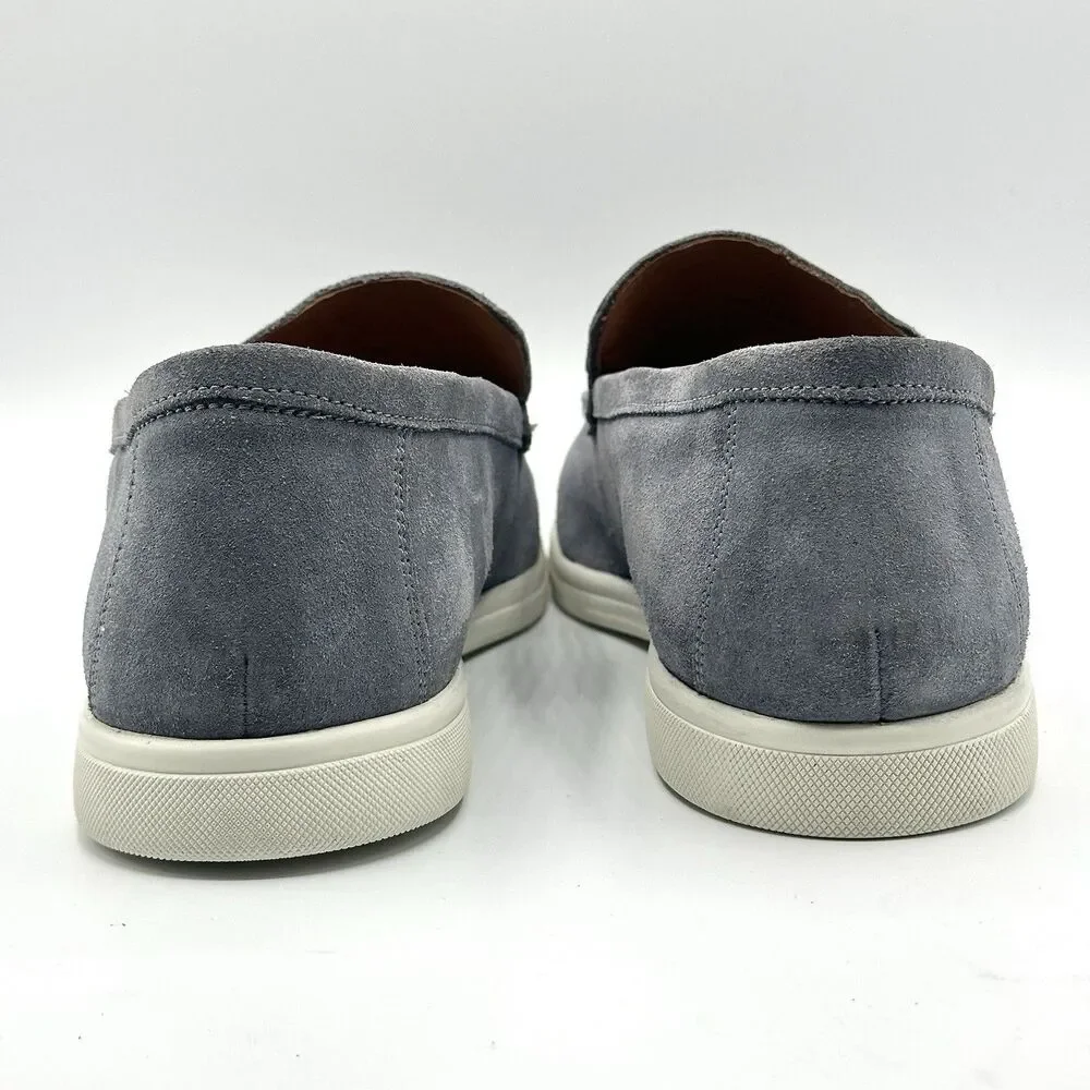 Allen Edmonds Loafers Men’s Size 10 D Payton Grey Suede Driving Slip On Shoes